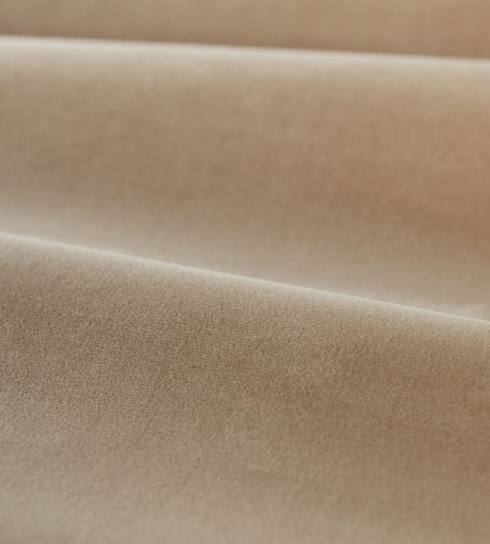 Cotton Velvet Performance Fabric by Zoffany Parchment