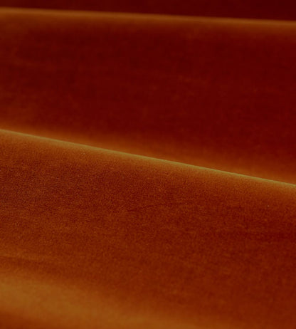 Cotton Velvet Performance Fabric by Zoffany Terracotta