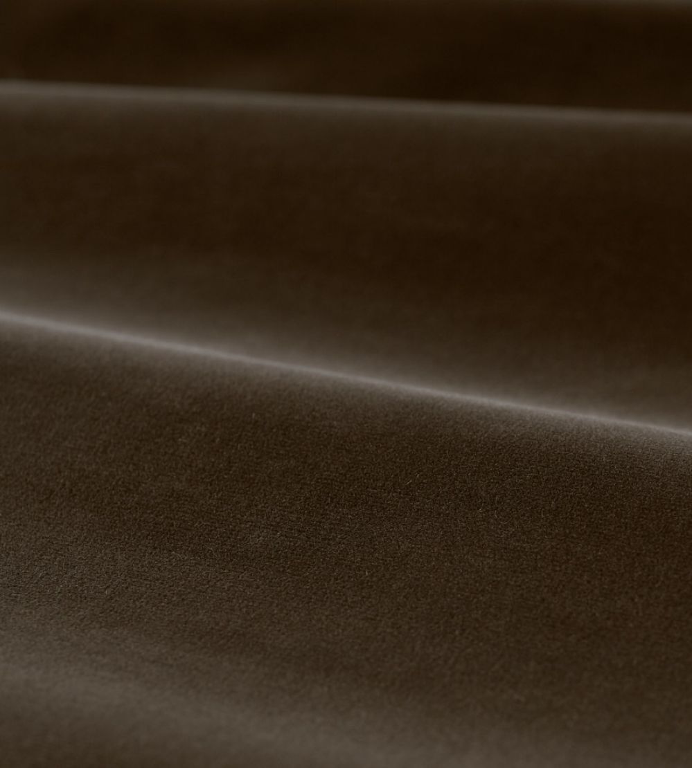 Cotton Velvet Performance Fabric by Zoffany Umber