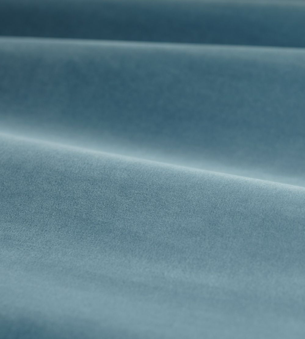 Cotton Velvet Performance Fabric by Zoffany Wedgwood Blue
