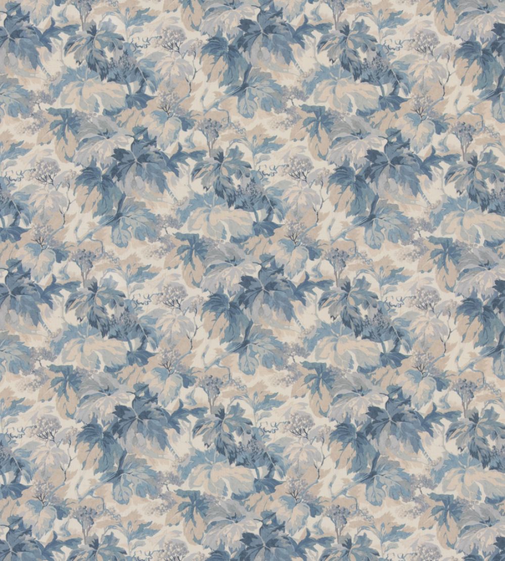 Country Walk Fabric by Mulberry Home Blue