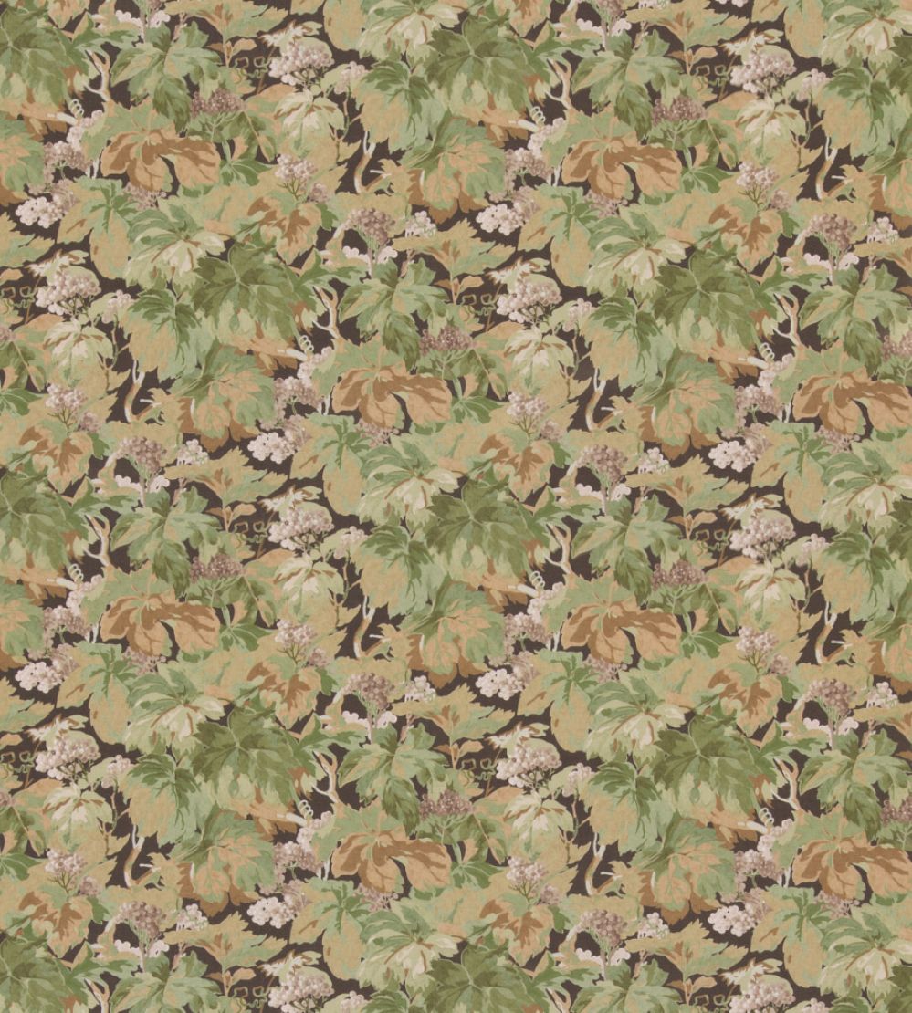 Country Walk Fabric by Mulberry Home Charcoal