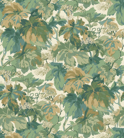 Country Walk Wallpaper by Mulberry Home Emerald