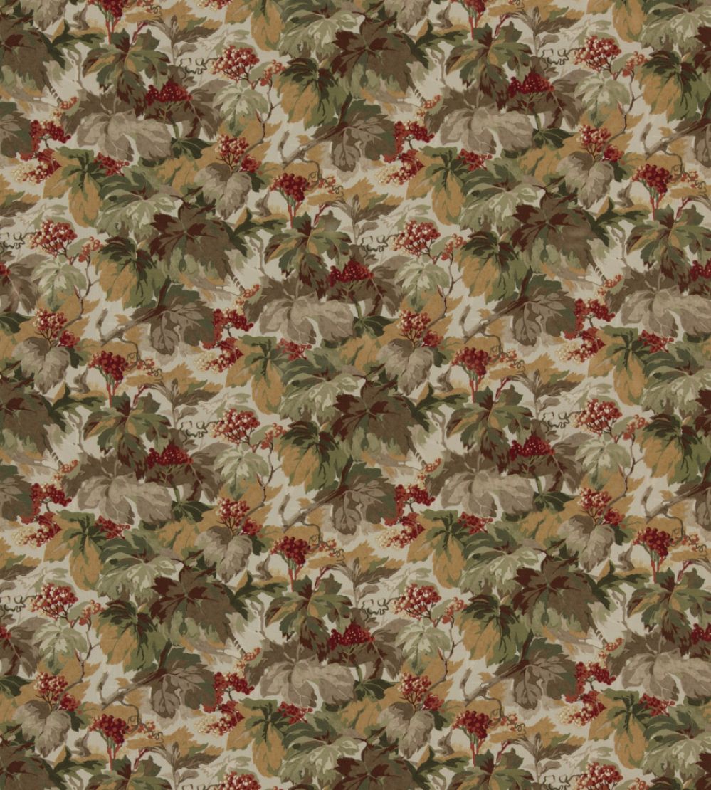 Country Walk Fabric by Mulberry Home Red/Green