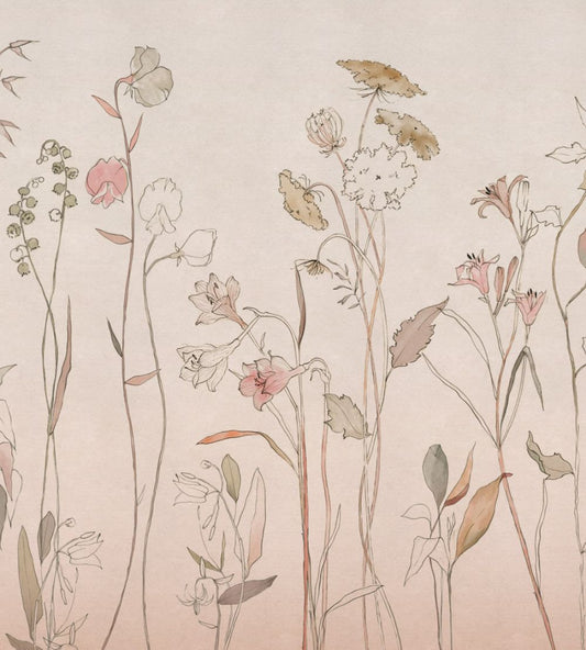 Countryside Mural by Coordonne Pink