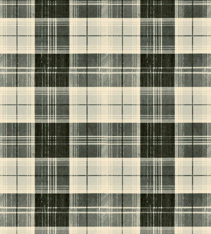 Countryside Plaid Wallpaper by MINDTHEGAP Charcoal