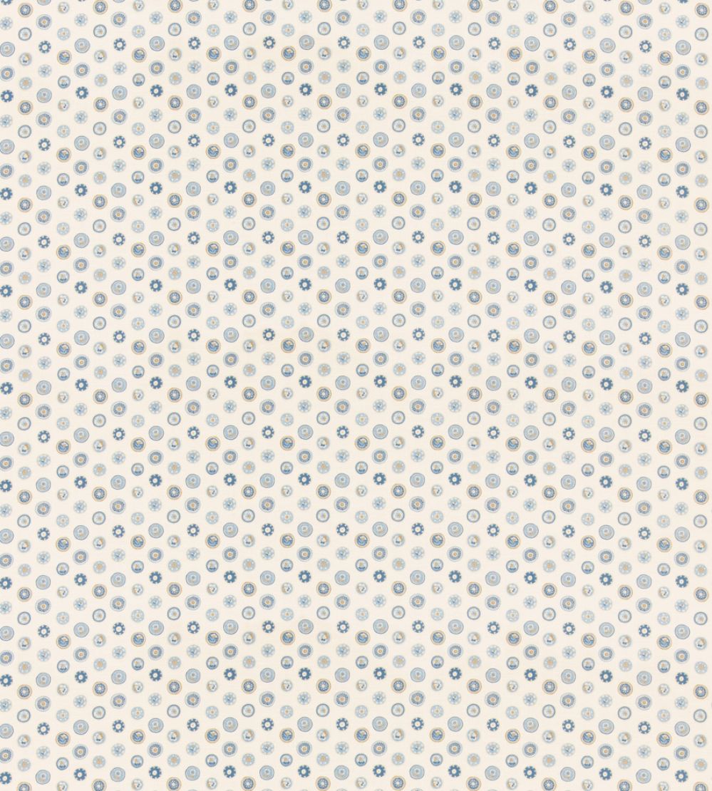 Court Buttons Fabric by GP & J Baker Blue