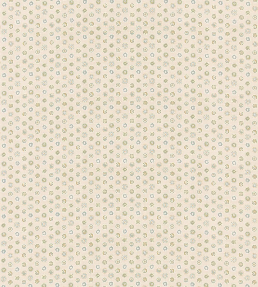 Court Buttons Fabric by GP & J Baker Blue/Green