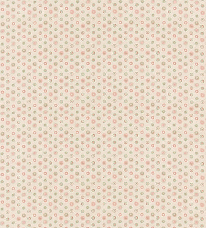 Court Buttons Fabric by GP & J Baker Pink/Green