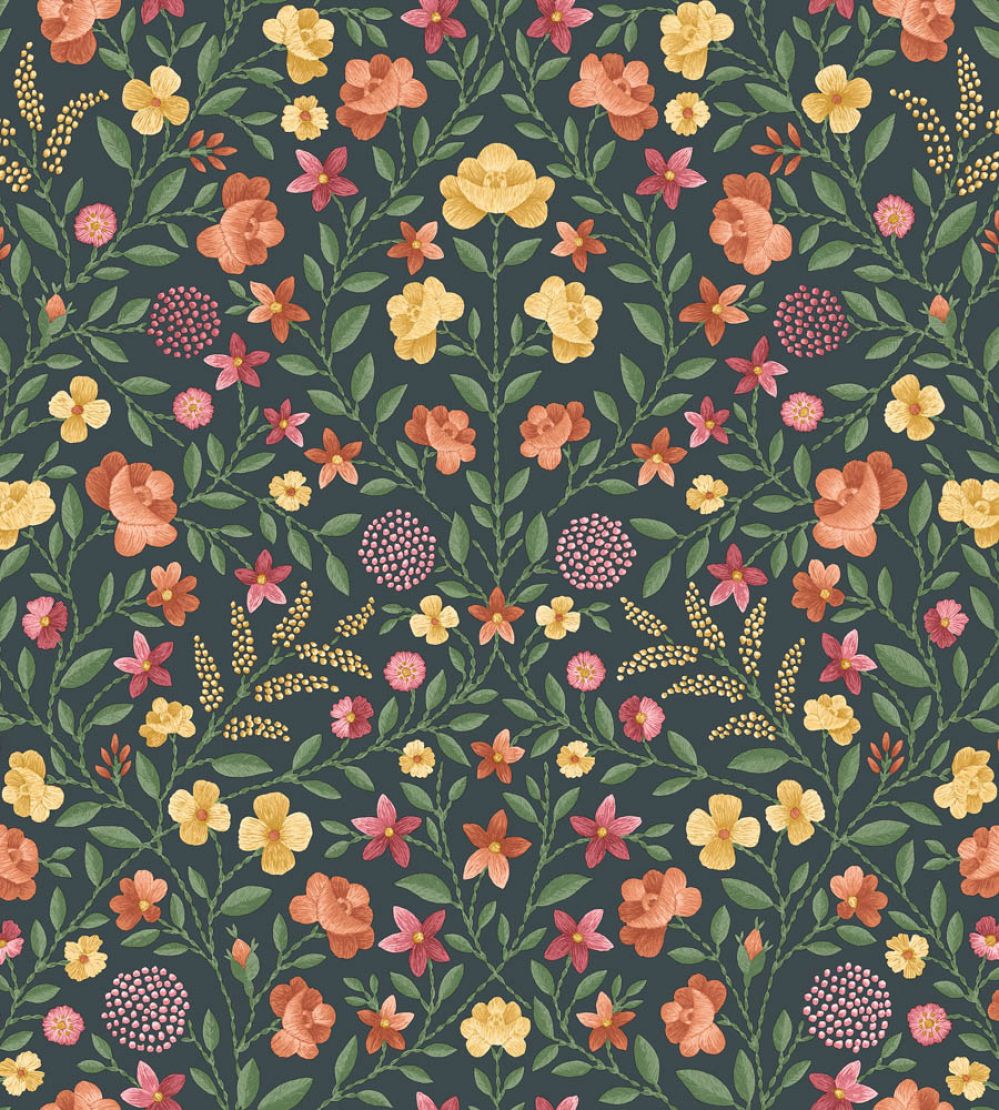 Court Embroidery Wallpaper by Cole & Son Marigold