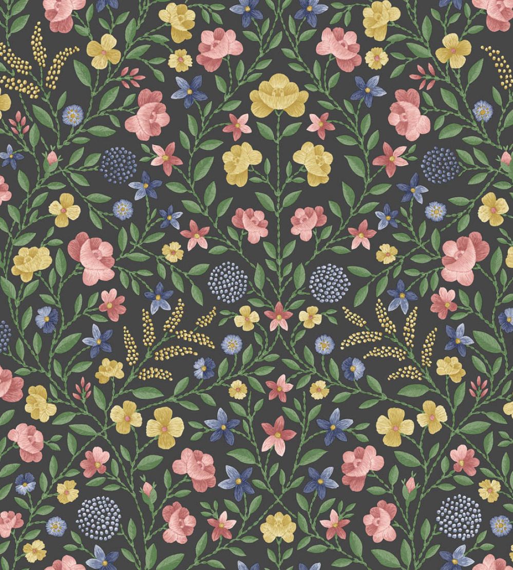 Court Embroidery Wallpaper by Cole & Son Yellow