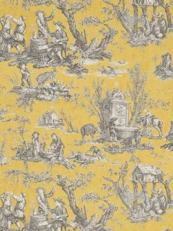 Coutances Wallpaper by Pierre Frey in Primerose Yellow (FP195004)