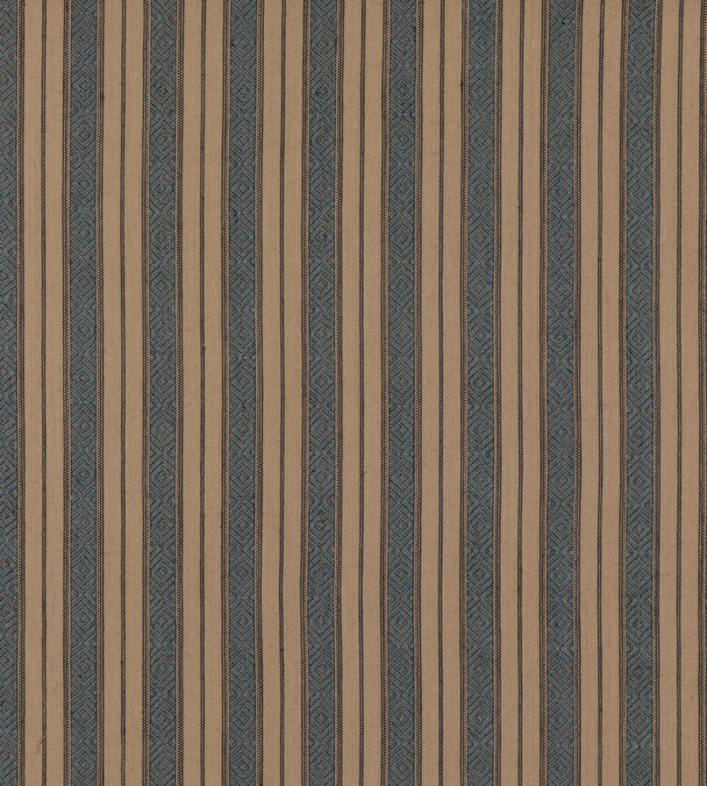 Cowdray Stripe Fabric by Mulberry Home Denim