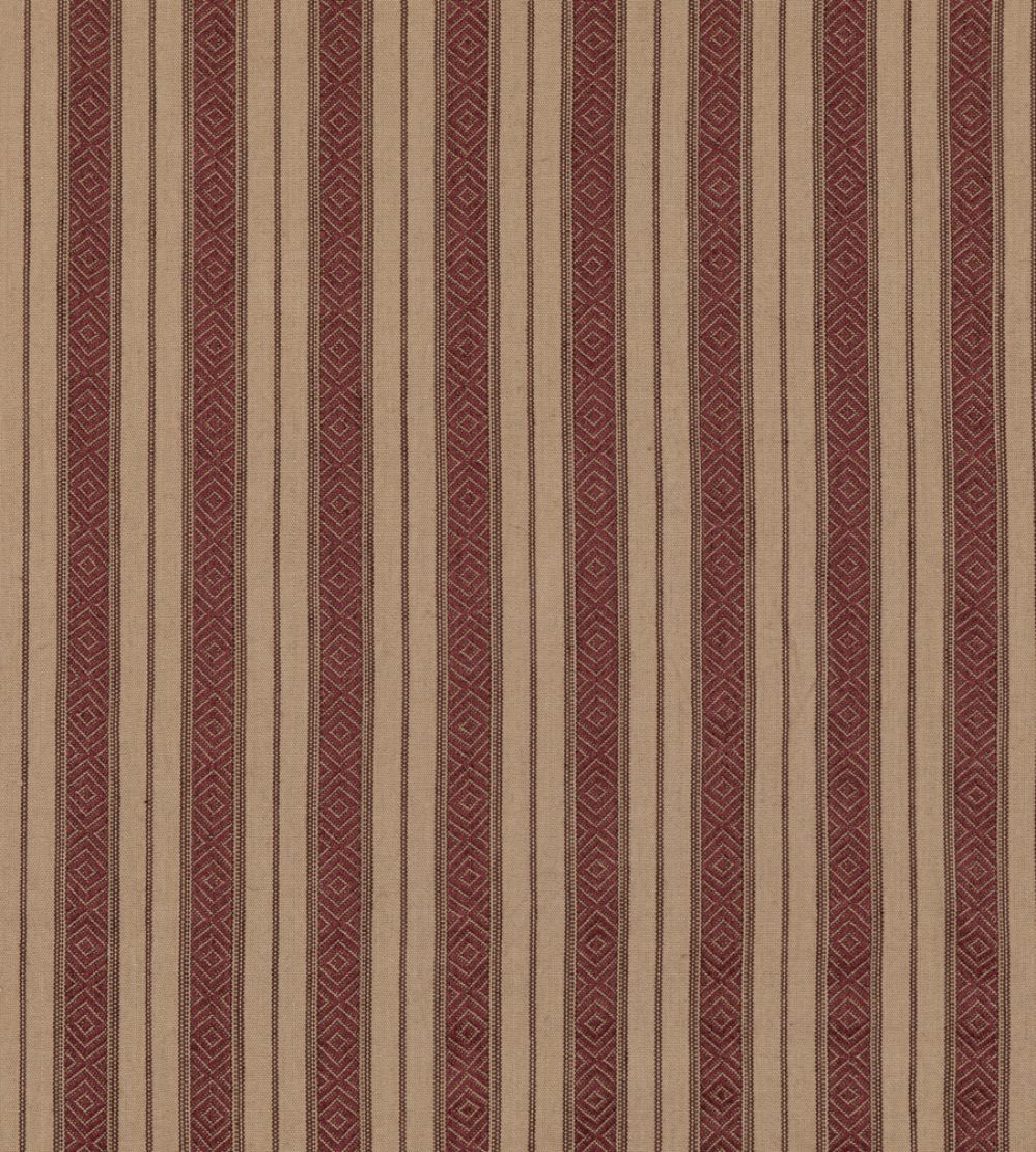 Cowdray Stripe Fabric by Mulberry Home Plum