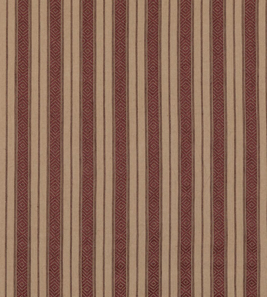 Cowdray Stripe Fabric by Mulberry Home Plum