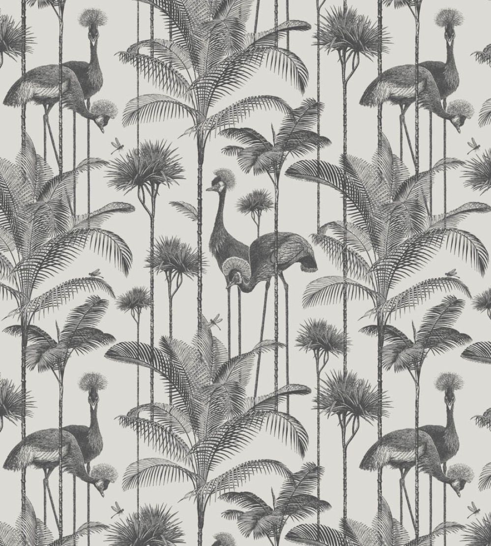 Crane Fonda Wallpaper by Divine Savages Charcoal