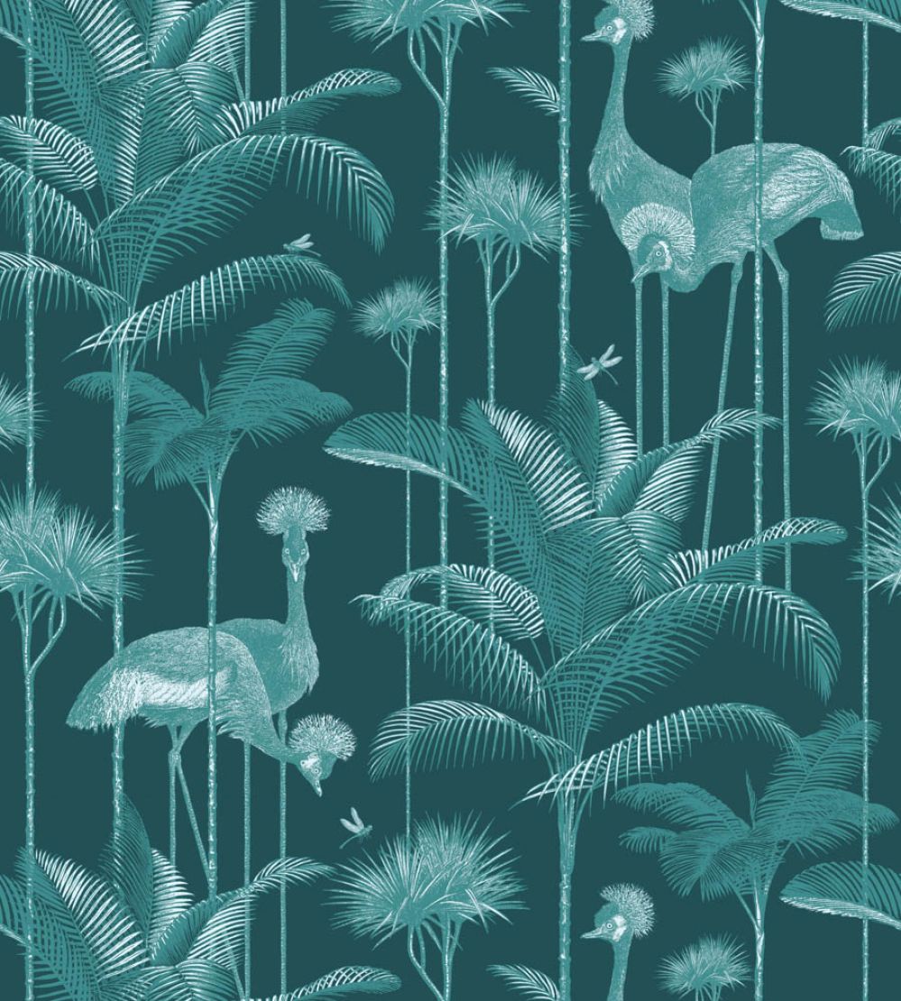 Crane Fonda Wallpaper by Divine Savages Emerald