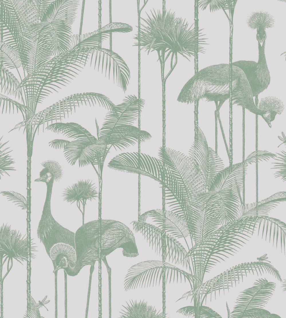 Crane Fonda Wallpaper by Divine Savages Palm Green