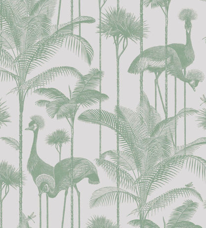 Crane Fonda Wallpaper by Divine Savages Palm Green