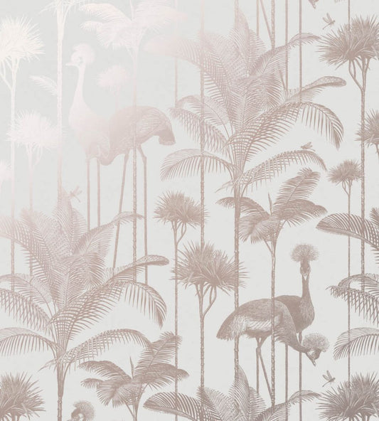 Crane Fonda Wallpaper by Divine Savages Soft Copper