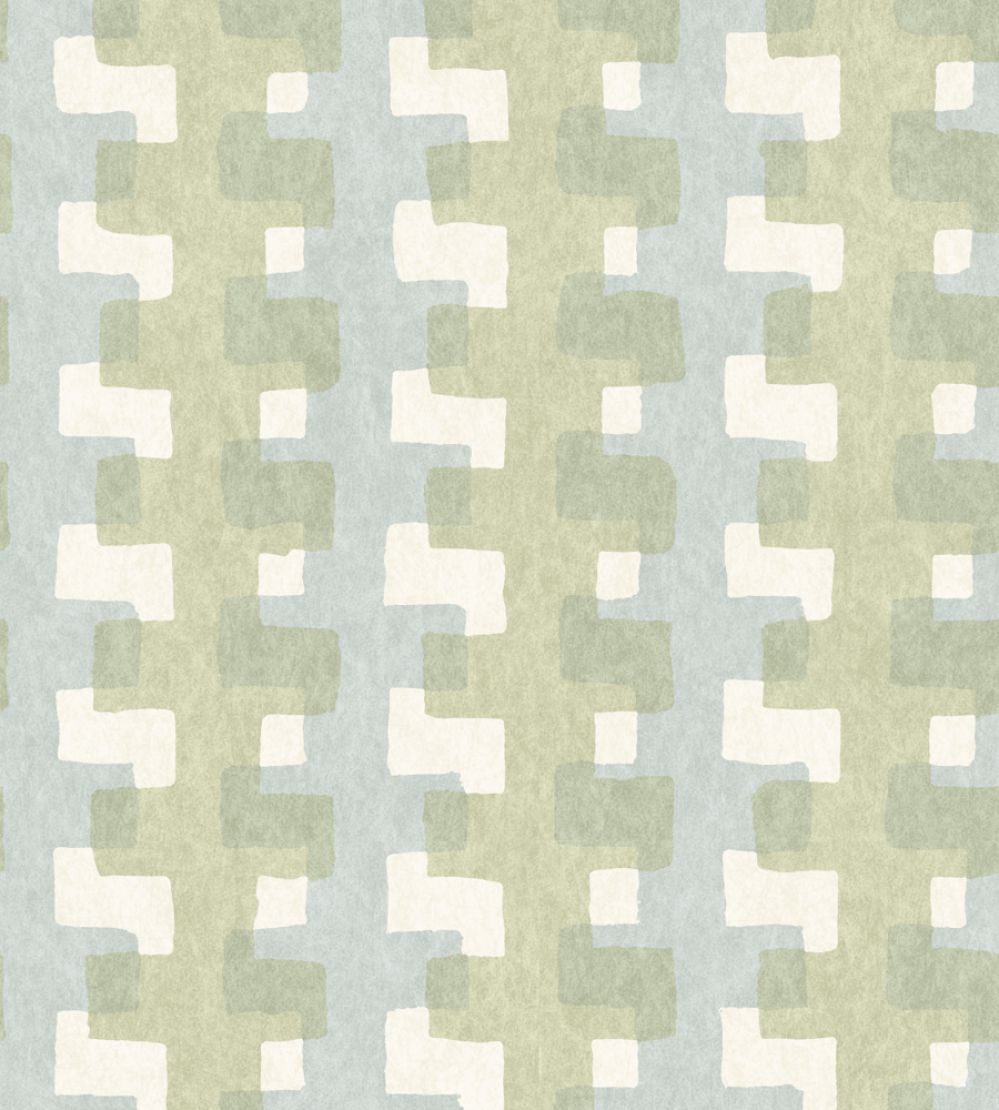Cremaillere Wallpaper by Christopher Farr Cloth Fennel