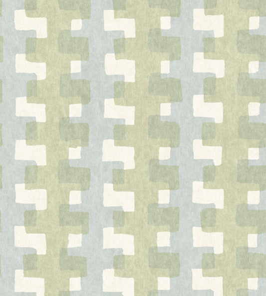 Cremaillere Wallpaper by Christopher Farr Cloth Fennel