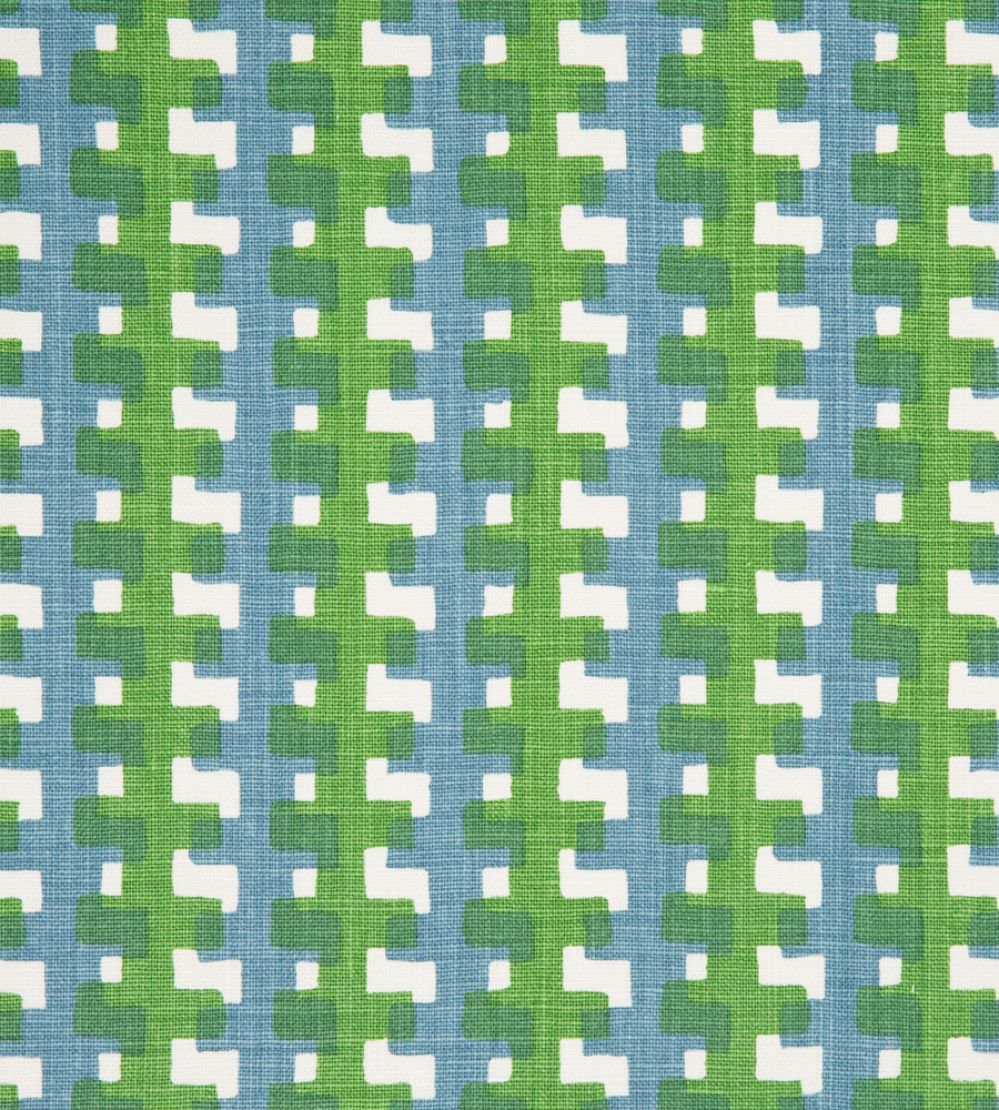 Cremaillere Fabric by Christopher Farr Cloth Green