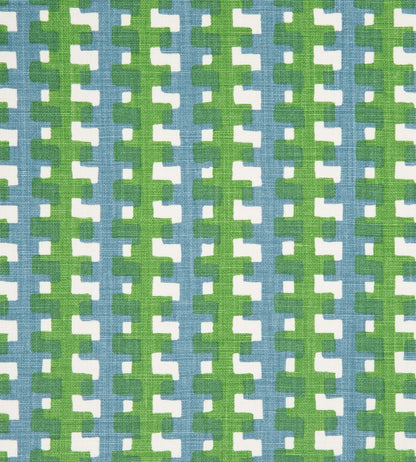 Cremaillere Fabric by Christopher Farr Cloth Green