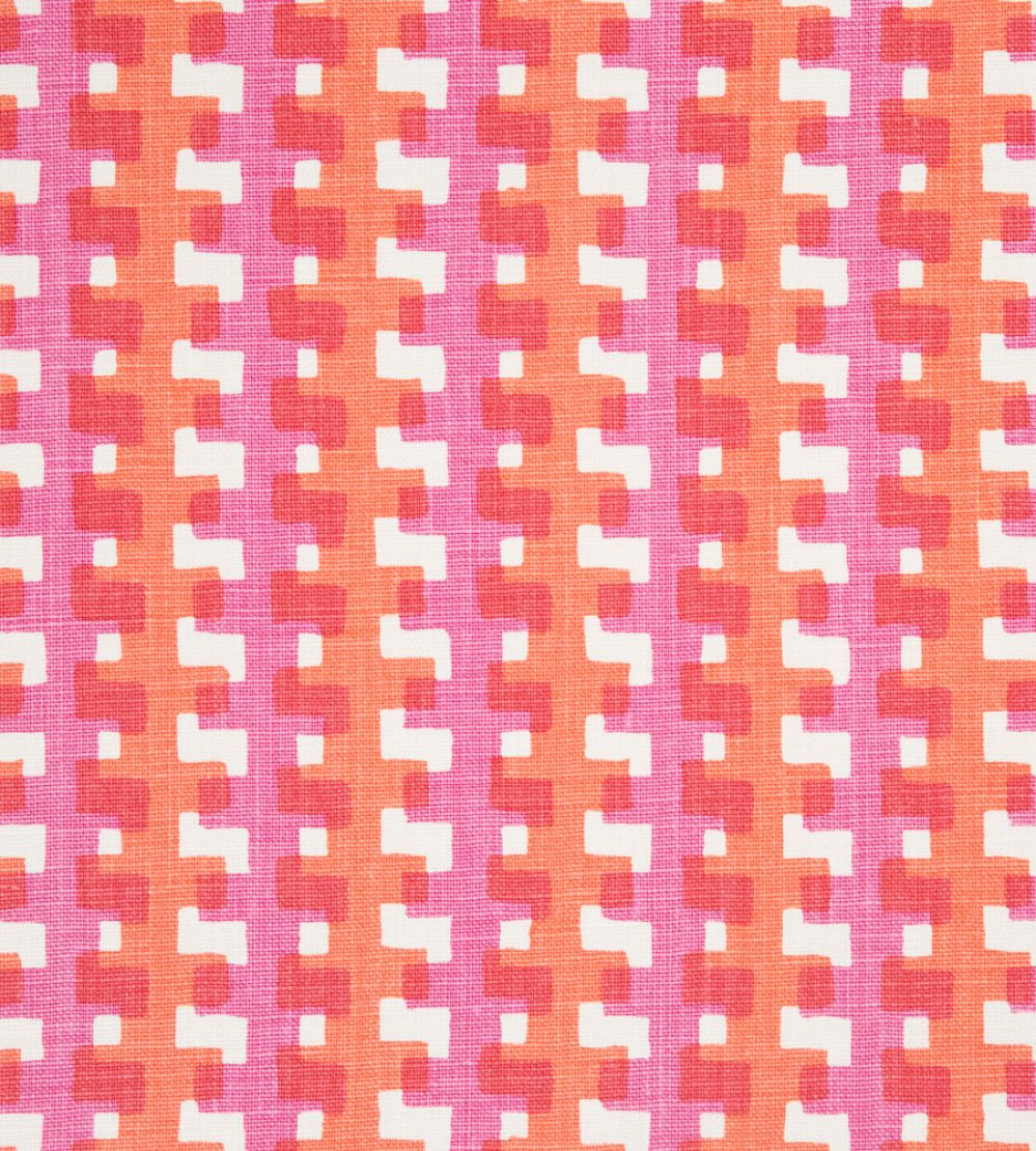 Cremaillere Fabric by Christopher Farr Cloth Hot Pink