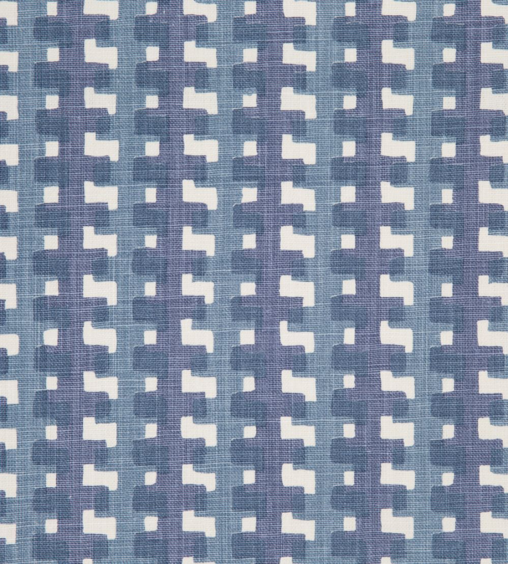 Cremaillere Fabric by Christopher Farr Cloth Indigo