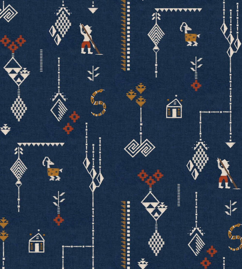 Criollo Wallpaper by Coordonne Indigo