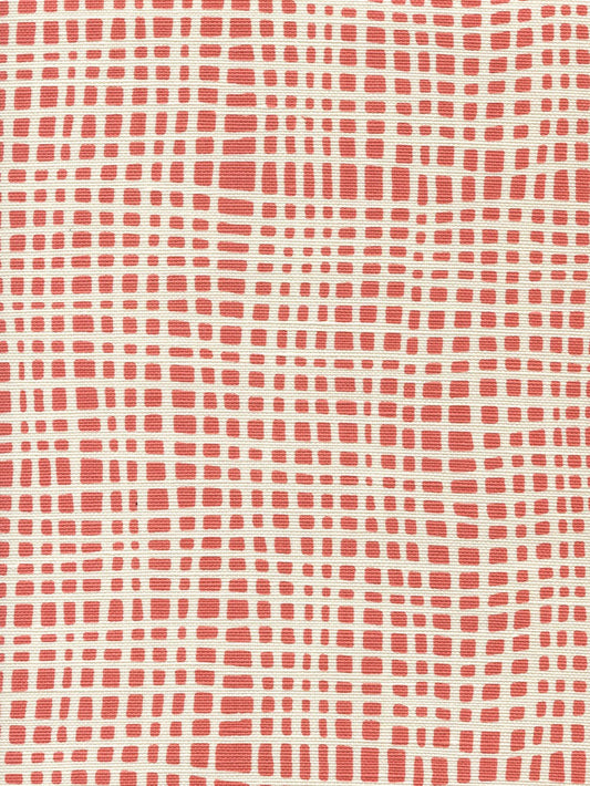 Criss Cross New Shrimp on Tint fabric by Alan Campbell