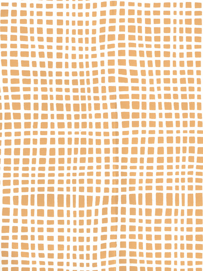 Criss Cross Inca Gold on Almost White wallpaper by Alan Campbell