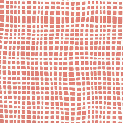 Criss Cross New Shrimp on Almost White wallpaper by Alan Campbell