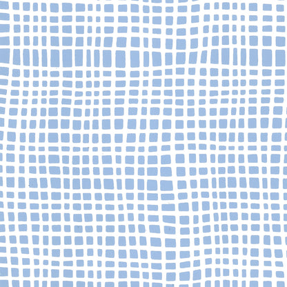 Criss Cross Slate Blue on Almost White wallpaper by Alan Campbell