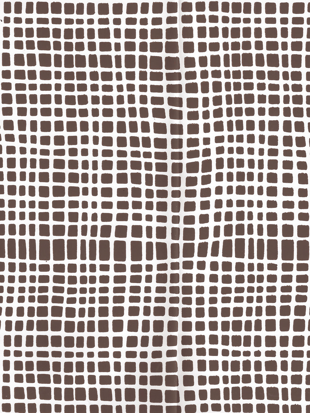 Criss Cross Brown on White Vinyl wallpaper by Alan Campbell