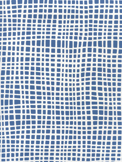 Criss Cross Navy on White wallpaper by Alan Campbell