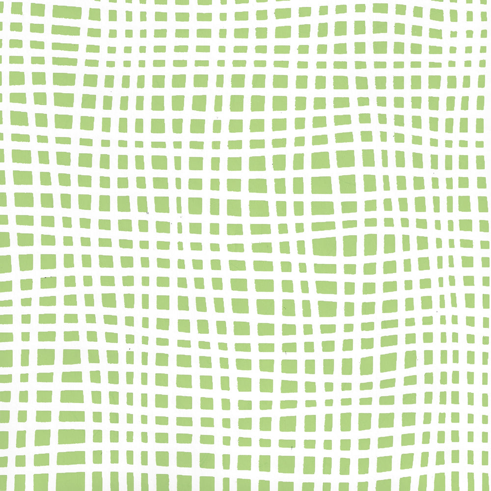 Criss Cross Green on White wallpaper by Alan Campbell