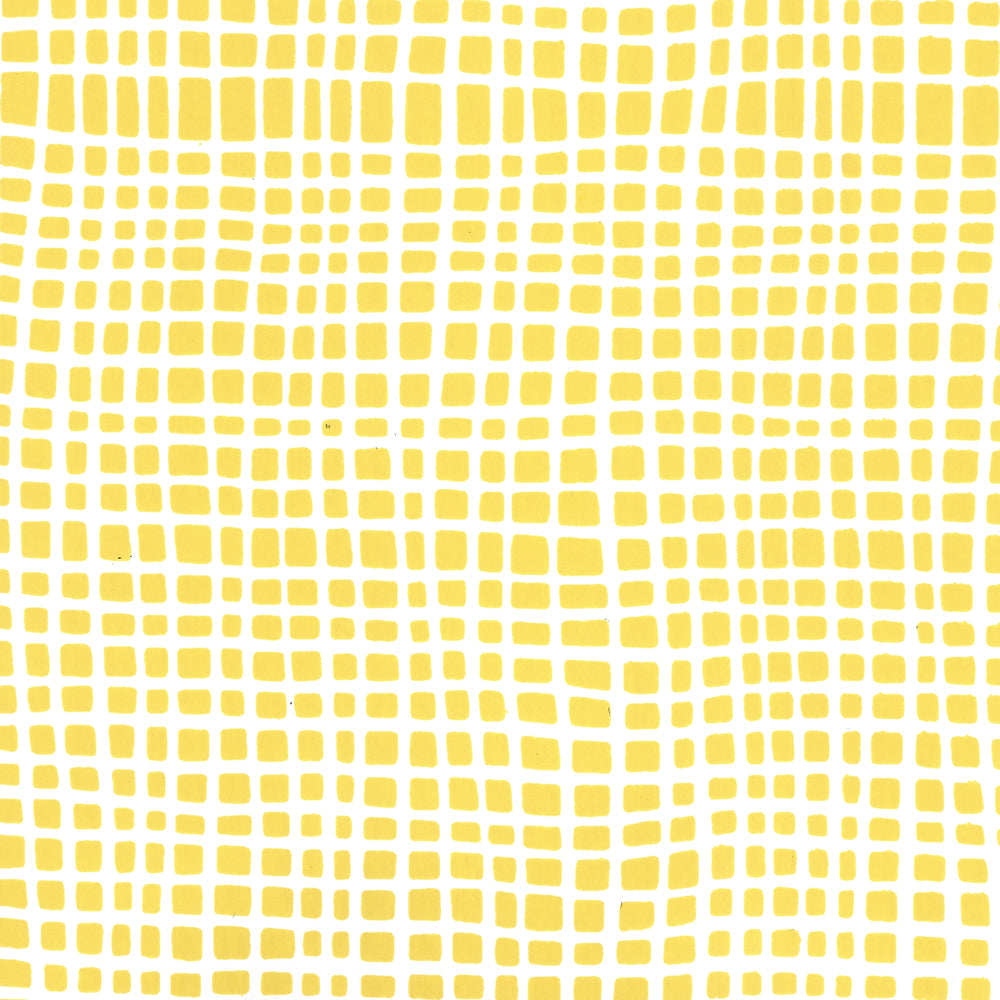 Criss Cross Yellow on White wallpaper by Alan Campbell