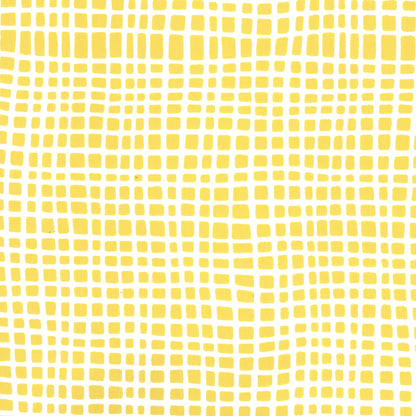 Criss Cross Yellow on White wallpaper by Alan Campbell