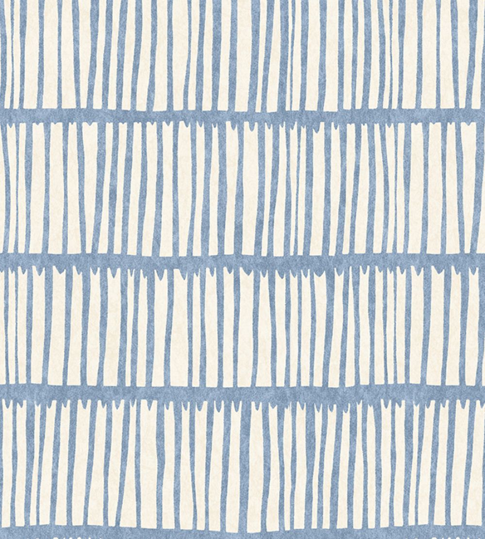 Crochet Wallpaper by Christopher Farr Cloth Cobalt