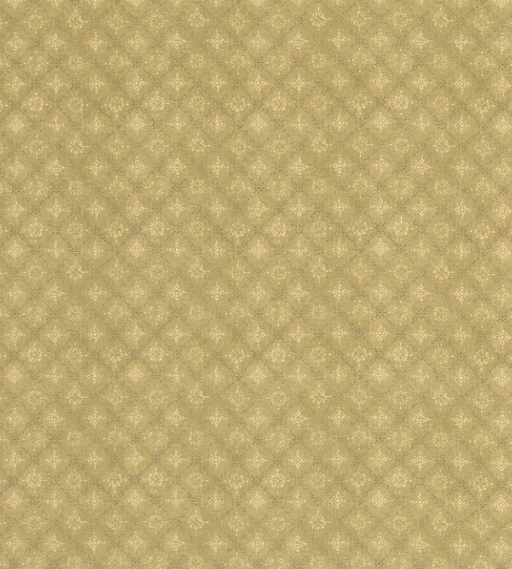 Croft Trellis Fabric by Mulberry Home Green