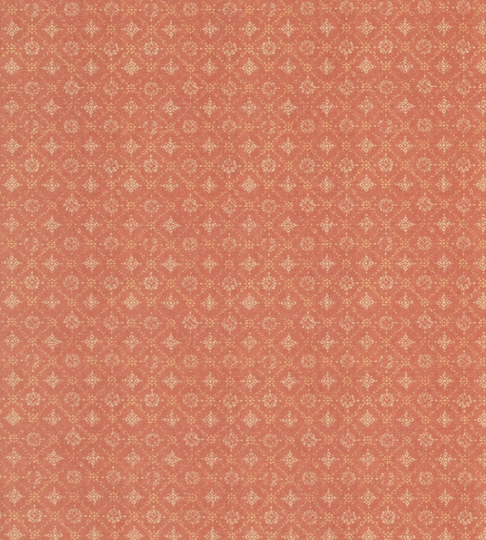 Croft Trellis Fabric by Mulberry Home Russet