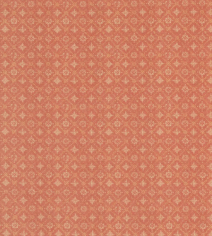 Croft Trellis Fabric by Mulberry Home Russet
