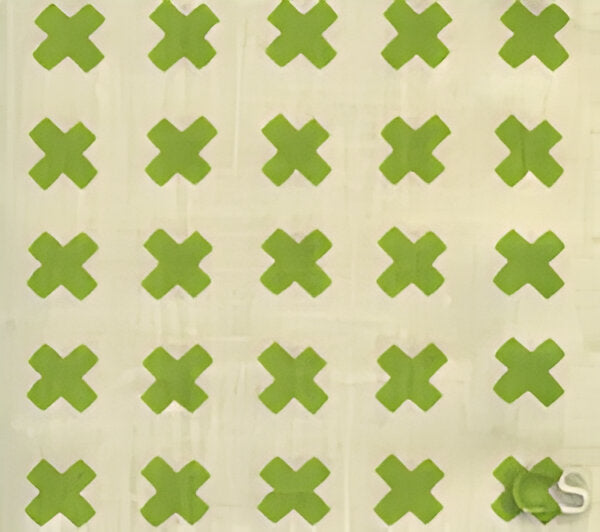 Cross Check Jungle Green fabric by China Seas