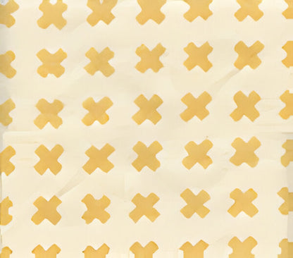 Cross Check Inca Gold fabric by China Seas