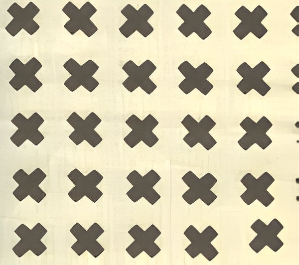 Cross Check Brown fabric by China Seas