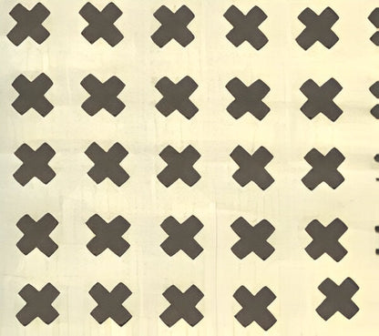 Cross Check Brown fabric by China Seas