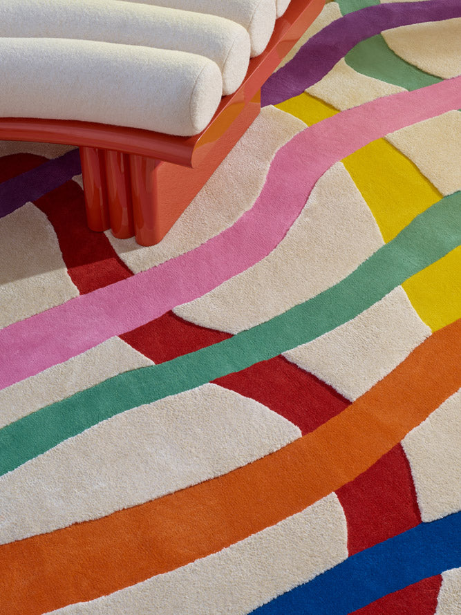 Crossroads Rug by Pierre Frey shown in a room setting (view 1)