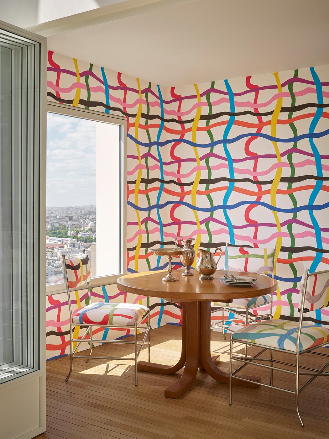 Crossroads Wallpaper by Pierre Frey shown in a room setting (view 1)